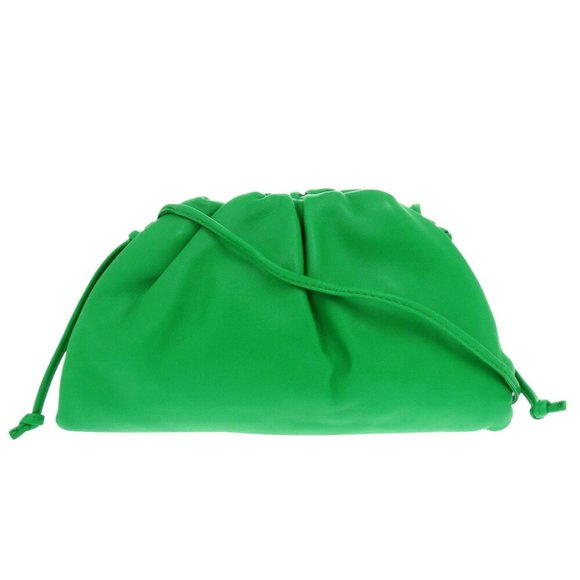 Bottega Veneta The pouch Green Leather clutch
